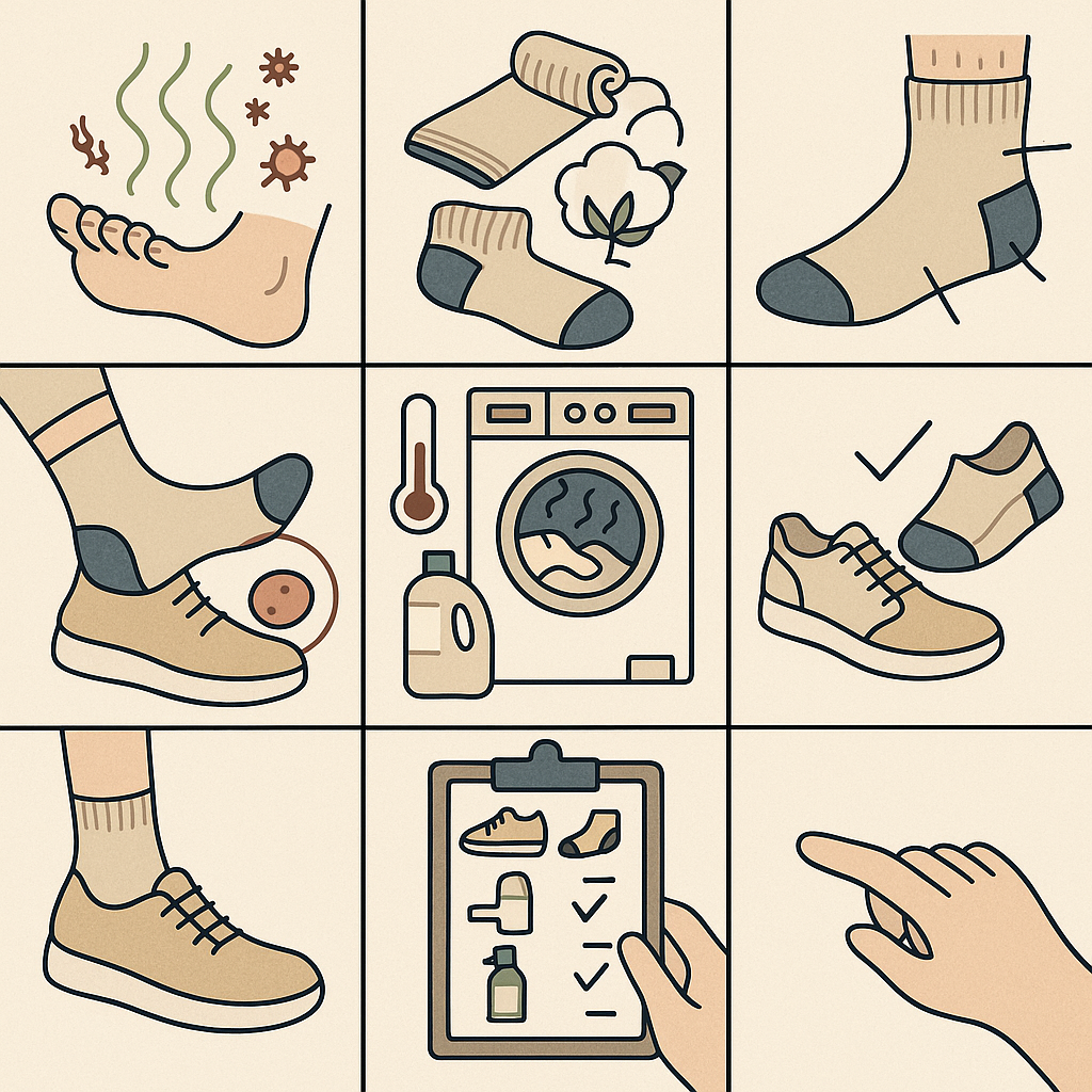 Sådan undgår du sure fødder: materialer, pasform og vask